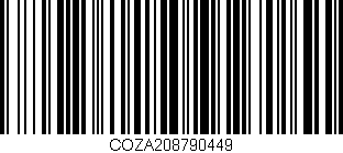 Código de barras (EAN, GTIN, SKU, ISBN): 'COZA208790449'