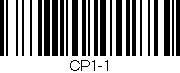 Código de barras (EAN, GTIN, SKU, ISBN): 'CP1-1'