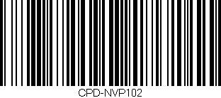 Código de barras (EAN, GTIN, SKU, ISBN): 'CPD-NVP102'