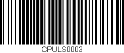 Código de barras (EAN, GTIN, SKU, ISBN): 'CPULS0003'