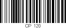 Código de barras (EAN, GTIN, SKU, ISBN): 'CP/120'