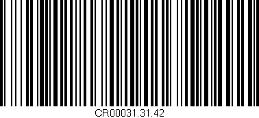 Código de barras (EAN, GTIN, SKU, ISBN): 'CR00031.31.42'