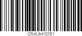 Código de barras (EAN, GTIN, SKU, ISBN): 'CRAUM10781'