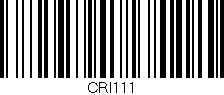 Código de barras (EAN, GTIN, SKU, ISBN): 'CRI111'