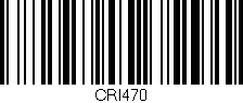 Código de barras (EAN, GTIN, SKU, ISBN): 'CRI470'