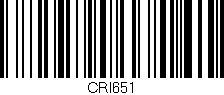 Código de barras (EAN, GTIN, SKU, ISBN): 'CRI651'