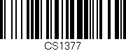 Código de barras (EAN, GTIN, SKU, ISBN): 'CS1377'