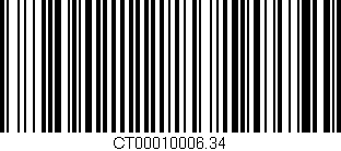 Código de barras (EAN, GTIN, SKU, ISBN): 'CT00010006.34'