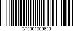 Código de barras (EAN, GTIN, SKU, ISBN): 'CT0001000633'