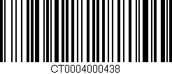 Código de barras (EAN, GTIN, SKU, ISBN): 'CT0004000438'
