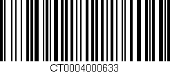 Código de barras (EAN, GTIN, SKU, ISBN): 'CT0004000633'