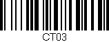 Código de barras (EAN, GTIN, SKU, ISBN): 'CT03'