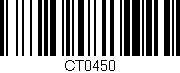 Código de barras (EAN, GTIN, SKU, ISBN): 'CT0450'