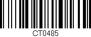 Código de barras (EAN, GTIN, SKU, ISBN): 'CT0485'