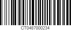 Código de barras (EAN, GTIN, SKU, ISBN): 'CT0487000234'