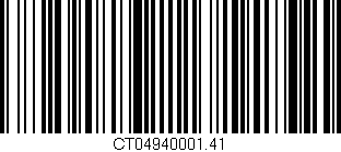 Código de barras (EAN, GTIN, SKU, ISBN): 'CT04940001.41'