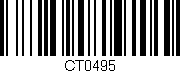 Código de barras (EAN, GTIN, SKU, ISBN): 'CT0495'