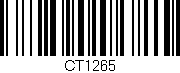 Código de barras (EAN, GTIN, SKU, ISBN): 'CT1265'