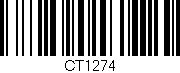 Código de barras (EAN, GTIN, SKU, ISBN): 'CT1274'