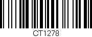Código de barras (EAN, GTIN, SKU, ISBN): 'CT1278'