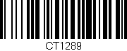 Código de barras (EAN, GTIN, SKU, ISBN): 'CT1289'