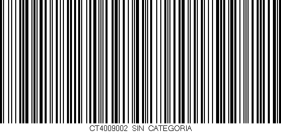 Código de barras (EAN, GTIN, SKU, ISBN): 'CT4009002_SIN_CATEGORIA'