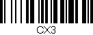 Código de barras (EAN, GTIN, SKU, ISBN): 'CX3'