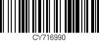 Código de barras (EAN, GTIN, SKU, ISBN): 'CY716990'