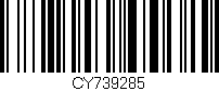 Código de barras (EAN, GTIN, SKU, ISBN): 'CY739285'