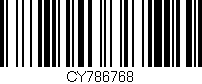 Código de barras (EAN, GTIN, SKU, ISBN): 'CY786768'