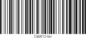 Código de barras (EAN, GTIN, SKU, ISBN): 'Cab612-biv'