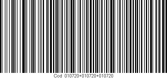 Código de barras (EAN, GTIN, SKU, ISBN): 'Cód:010720+010720+010720'