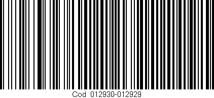 Código de barras (EAN, GTIN, SKU, ISBN): 'Cód:012930-012929'