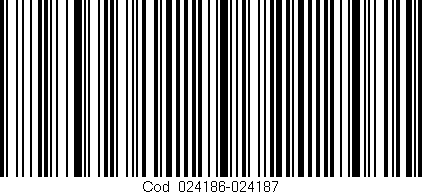 Código de barras (EAN, GTIN, SKU, ISBN): 'Cód:024186-024187'