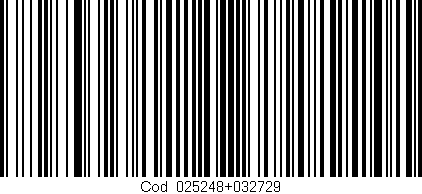 Código de barras (EAN, GTIN, SKU, ISBN): 'Cód:025248+032729'