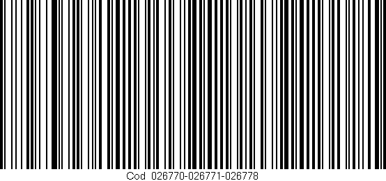Código de barras (EAN, GTIN, SKU, ISBN): 'Cód:026770-026771-026778'