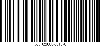 Código de barras (EAN, GTIN, SKU, ISBN): 'Cód:028066-031376'