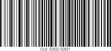 Código de barras (EAN, GTIN, SKU, ISBN): 'Cód:02832-02831'
