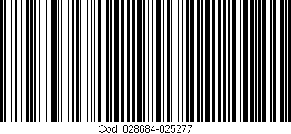 Código de barras (EAN, GTIN, SKU, ISBN): 'Cód:028684-025277'