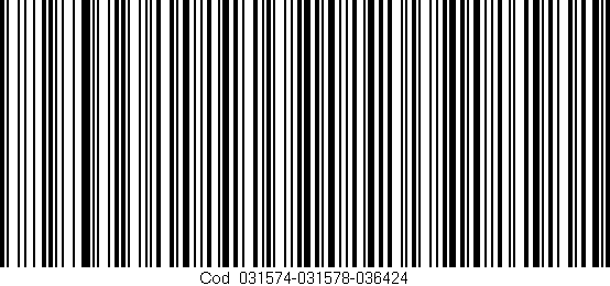 Código de barras (EAN, GTIN, SKU, ISBN): 'Cód:031574-031578-036424'