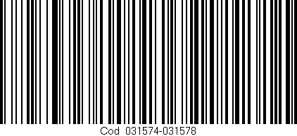 Código de barras (EAN, GTIN, SKU, ISBN): 'Cód:031574-031578'
