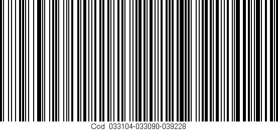 Código de barras (EAN, GTIN, SKU, ISBN): 'Cód:033104-033090-039228'