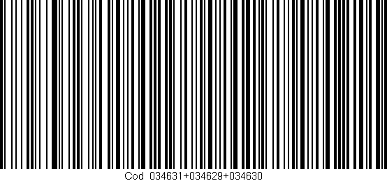 Código de barras (EAN, GTIN, SKU, ISBN): 'Cód:034631+034629+034630'