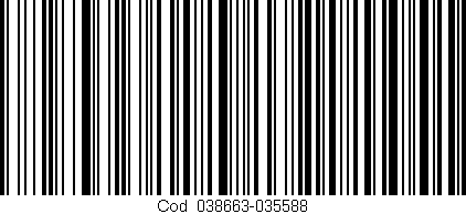 Código de barras (EAN, GTIN, SKU, ISBN): 'Cód:038663-035588'