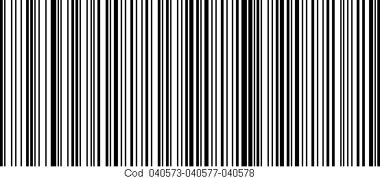 Código de barras (EAN, GTIN, SKU, ISBN): 'Cód:040573-040577-040578'