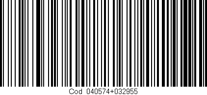 Código de barras (EAN, GTIN, SKU, ISBN): 'Cód:040574+032955'