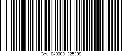 Código de barras (EAN, GTIN, SKU, ISBN): 'Cód:040888+025339'