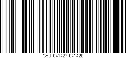 Código de barras (EAN, GTIN, SKU, ISBN): 'Cód:041427-041428'