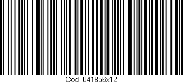 Código de barras (EAN, GTIN, SKU, ISBN): 'Cód:041856x12'