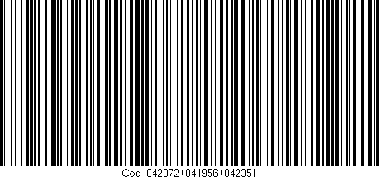 Código de barras (EAN, GTIN, SKU, ISBN): 'Cód:042372+041956+042351'